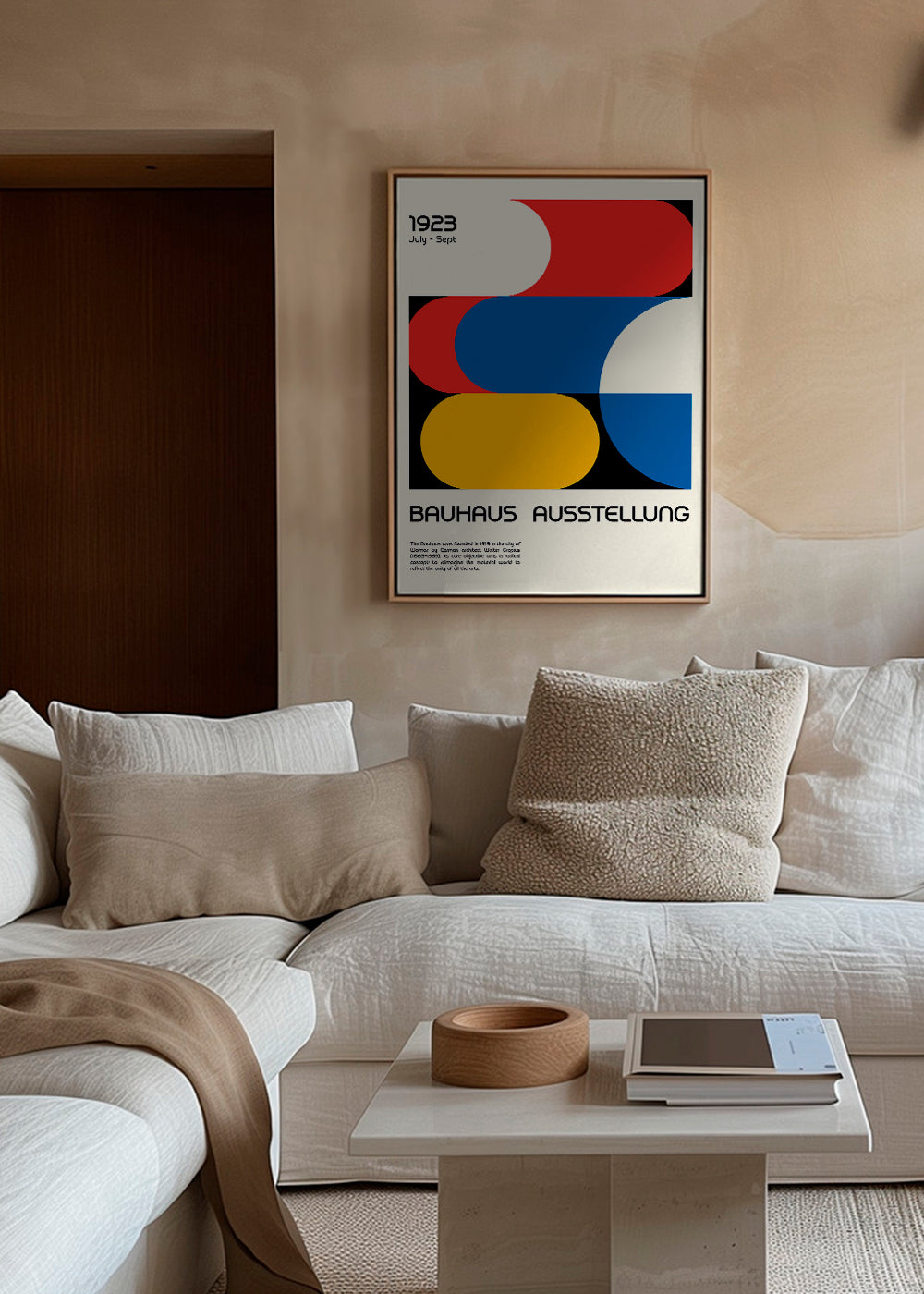 Vintage Bauhaus geometrisk plakat 1923