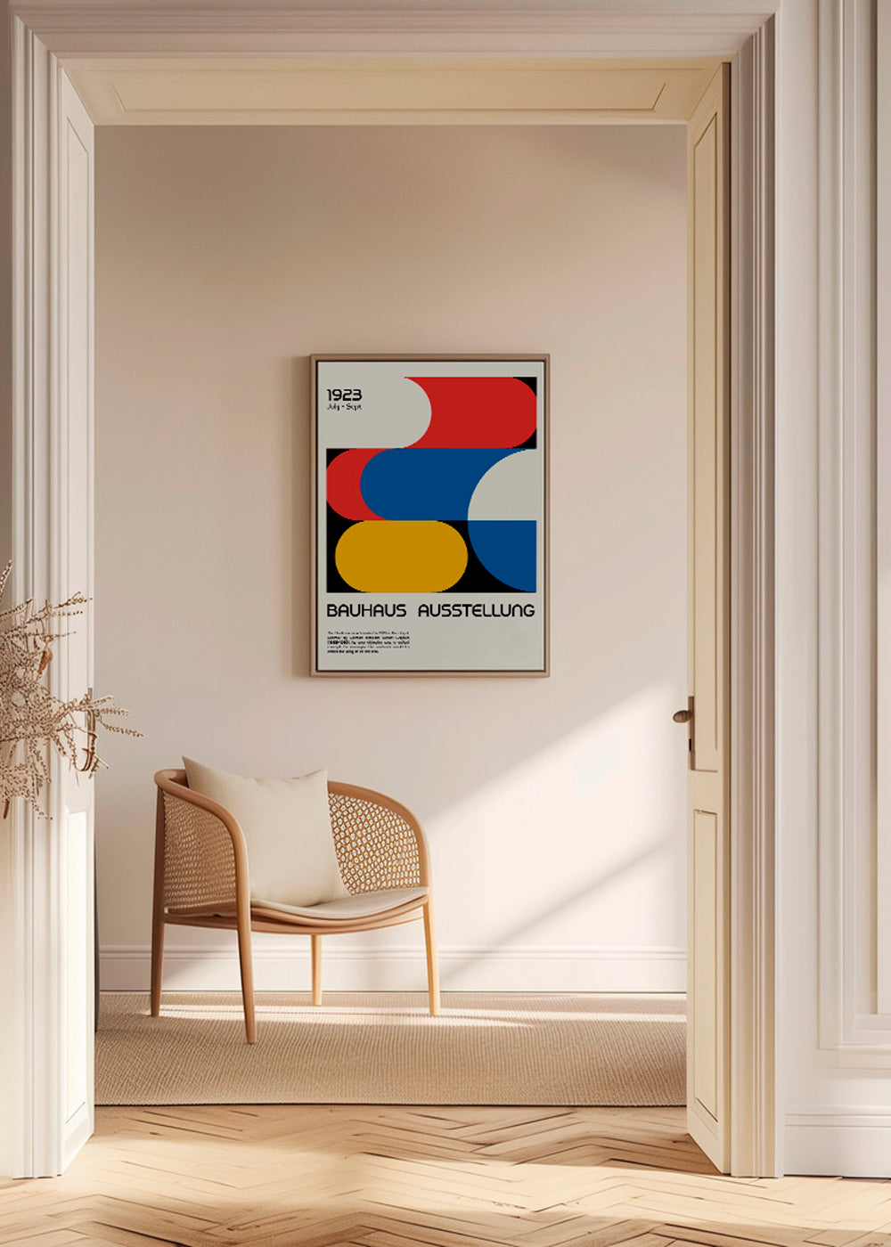 Vintage Bauhaus geometrisk plakat 1923