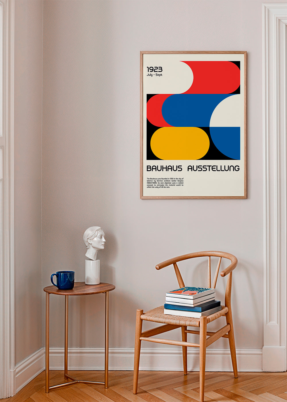 Vintage Bauhaus geometrisk plakat 1923