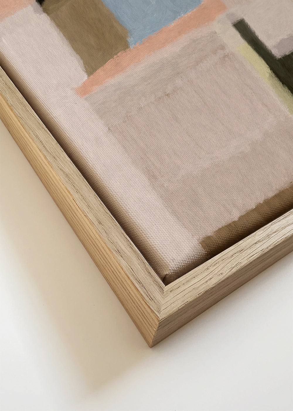 Abstrakt kunst pastelfarvede geometriske felter
