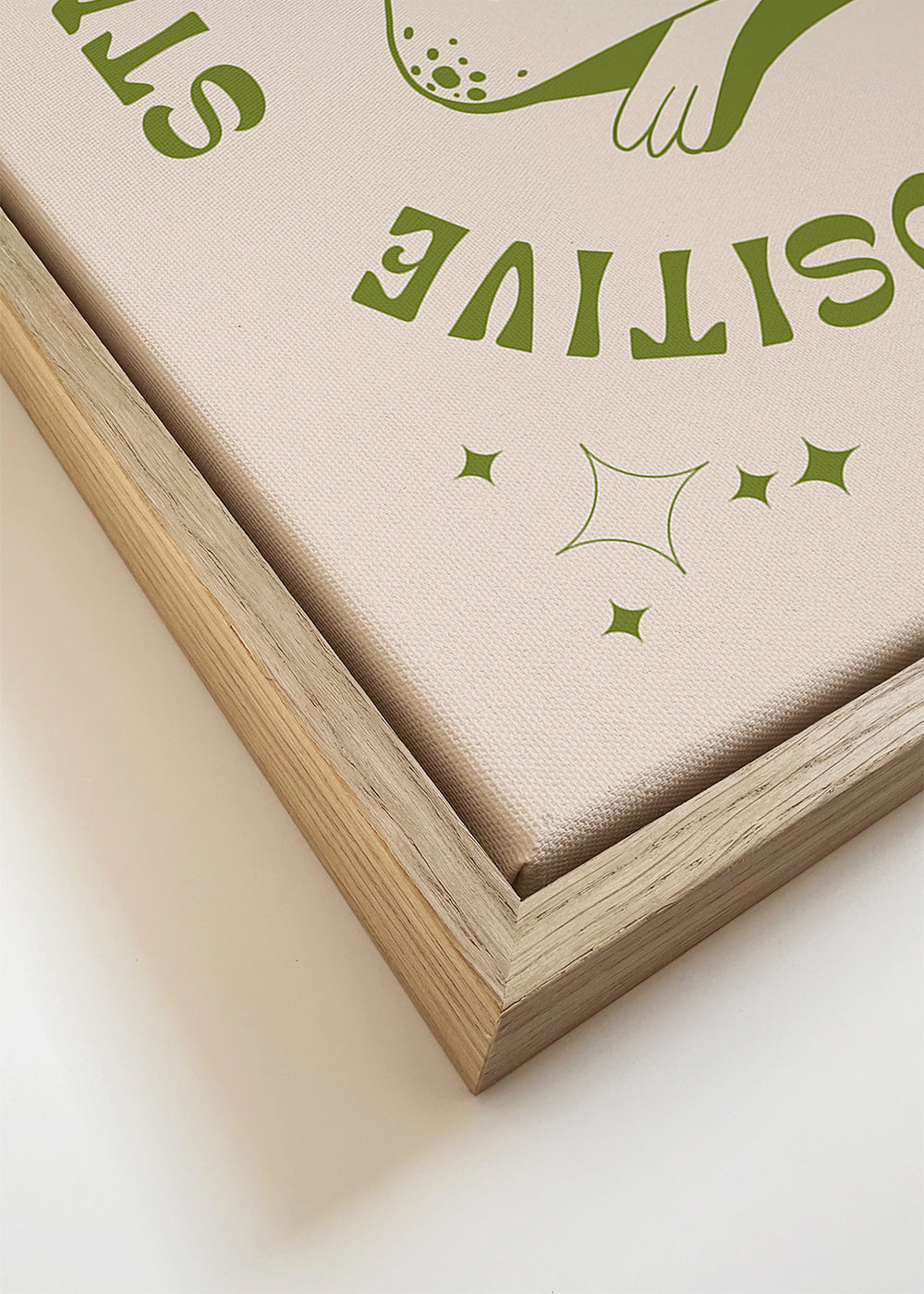 Illustration frø med positiv besked