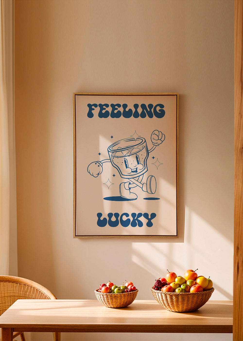 Køkkenkunst Feeling Lucky illustreret cocktail