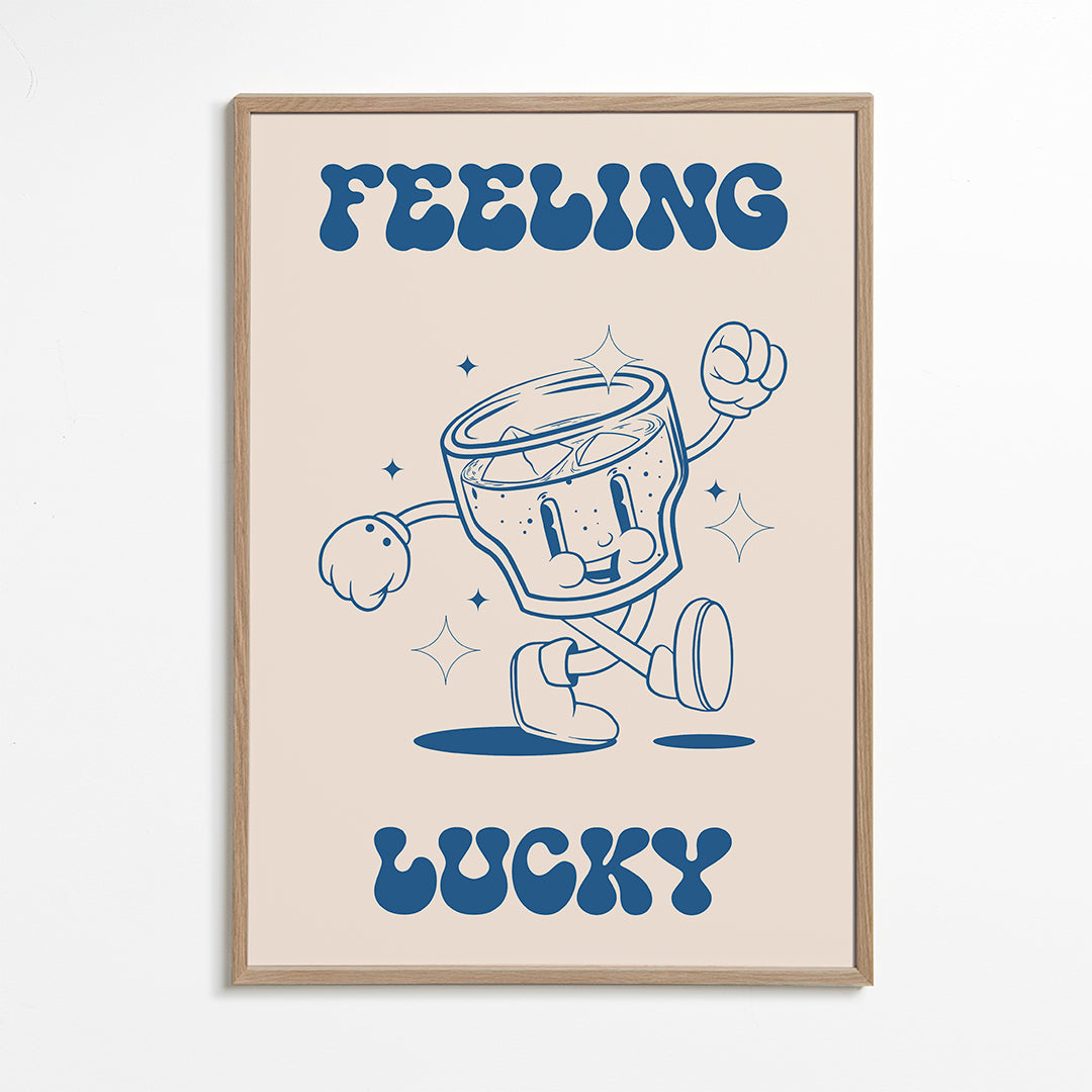 Køkkenkunst Feeling Lucky illustreret cocktail