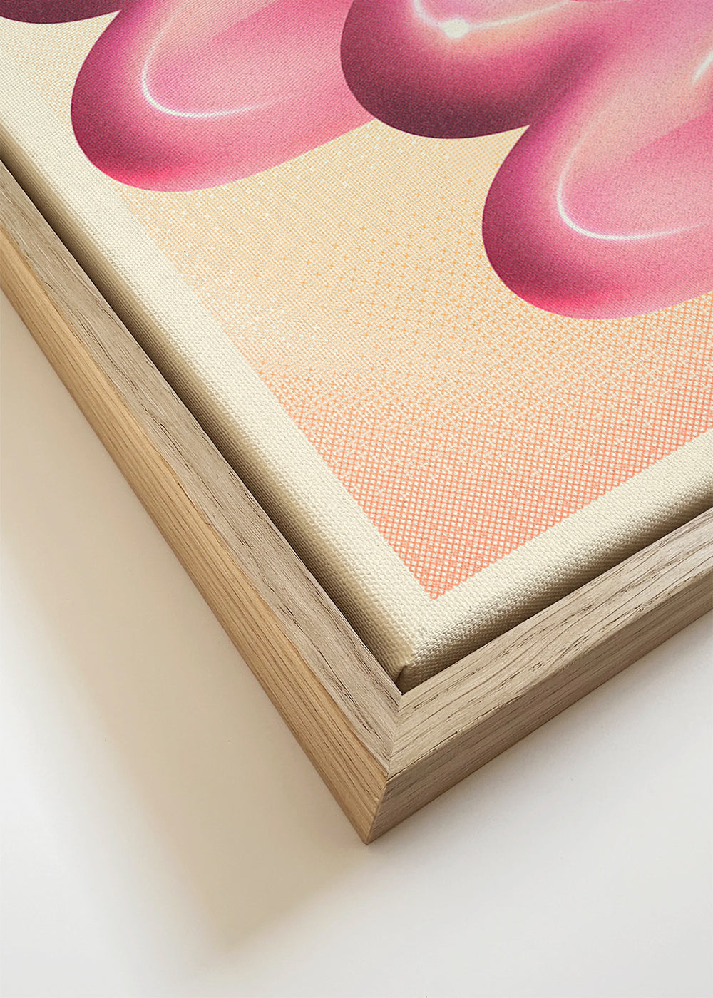Vintage plakat rosa spiraler