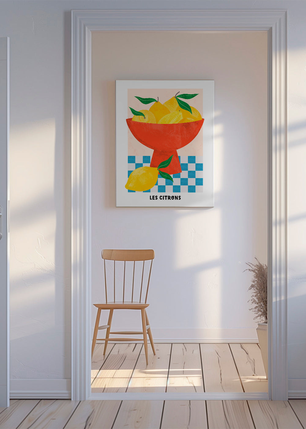 Køkkenkunst: citroner i rød skål