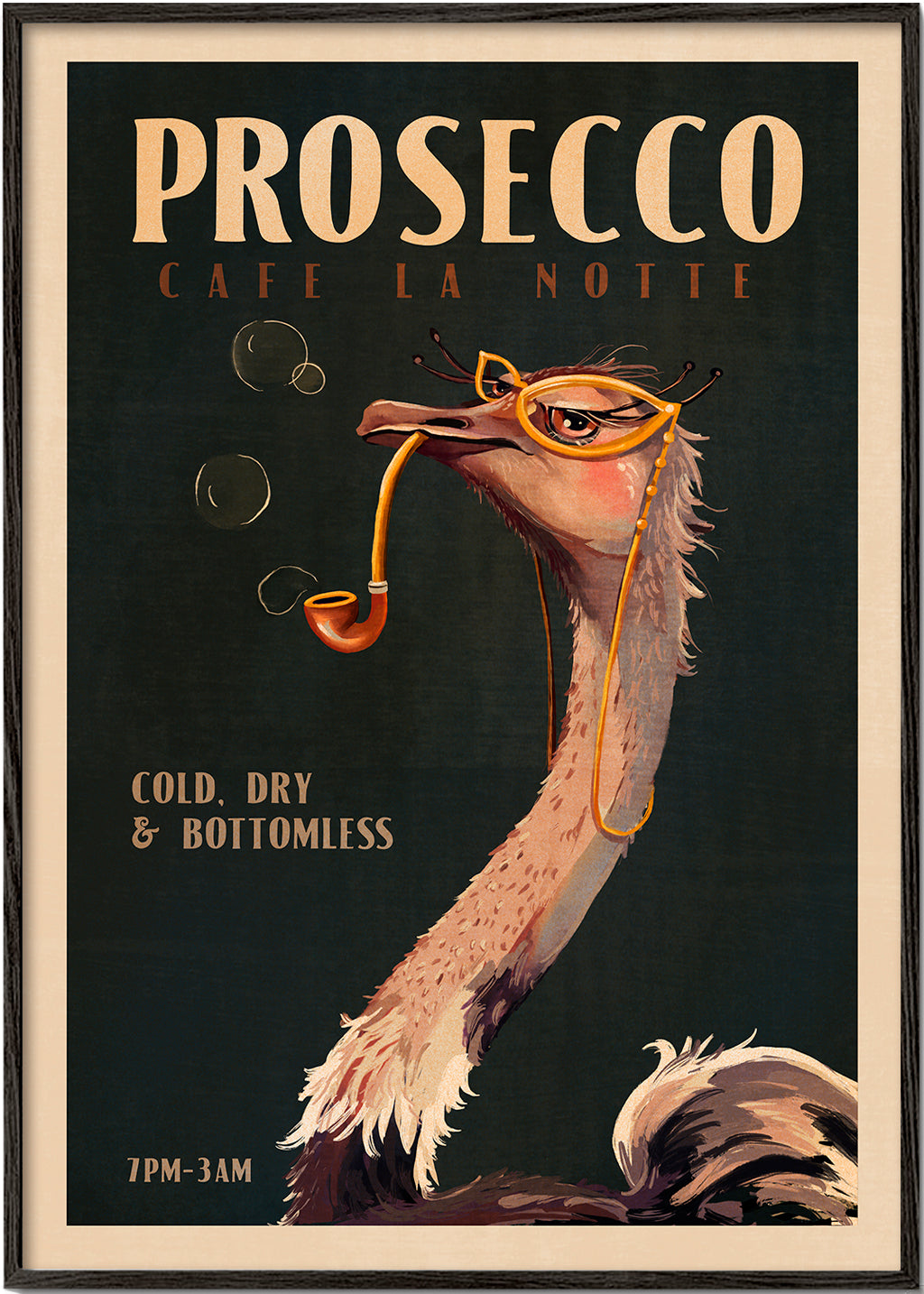 Struds Prosecco Plakat i Art Deco-stil