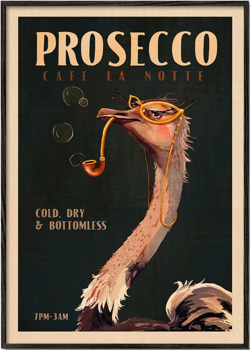 Struds Prosecco Plakat i Art Deco-stil