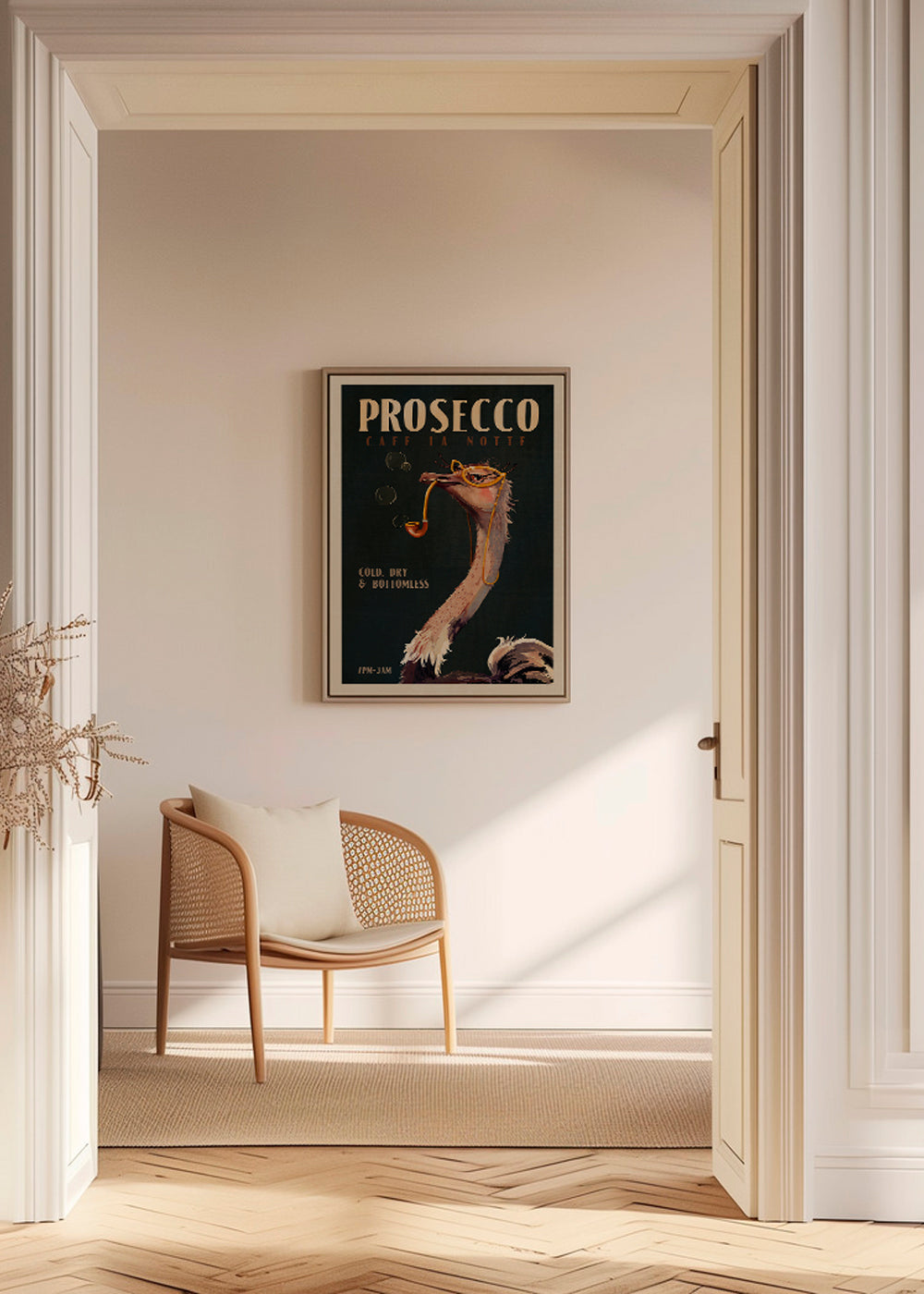 Struds Prosecco Plakat i Art Deco-stil