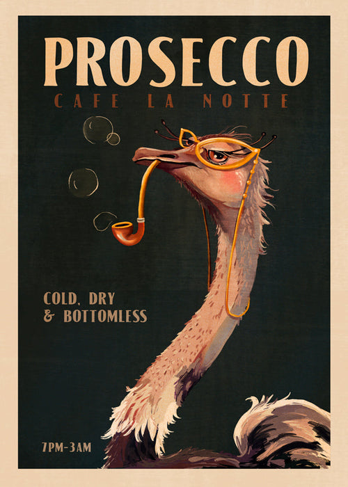 Struds Prosecco Plakat i Art Deco-stil