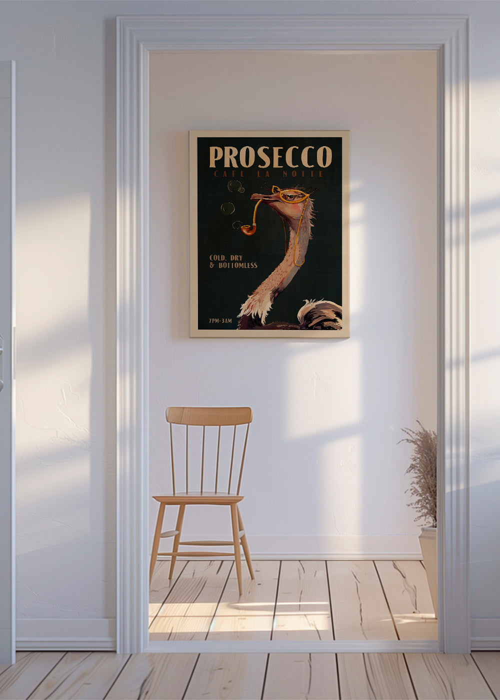 Struds Prosecco Plakat i Art Deco-stil