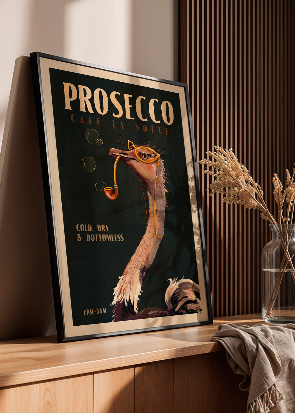 Struds Prosecco Plakat i Art Deco-stil