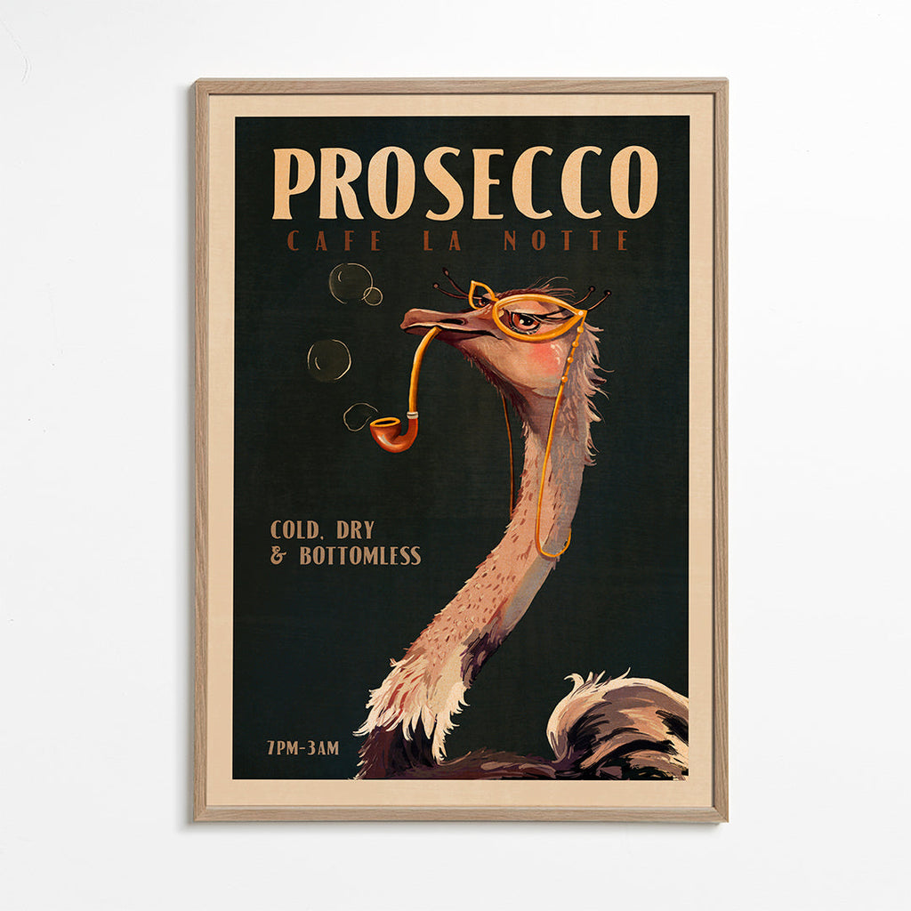Struds Prosecco Plakat i Art Deco-stil