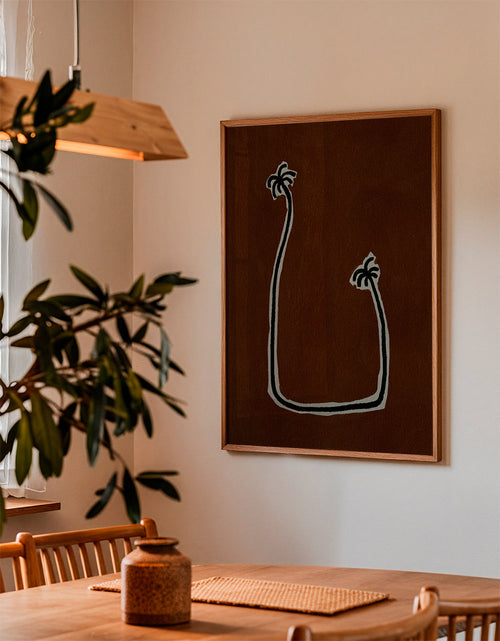Botanisk plakat minimalistiske palmer