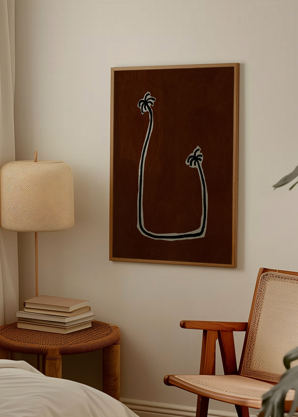Botanisk plakat minimalistiske palmer