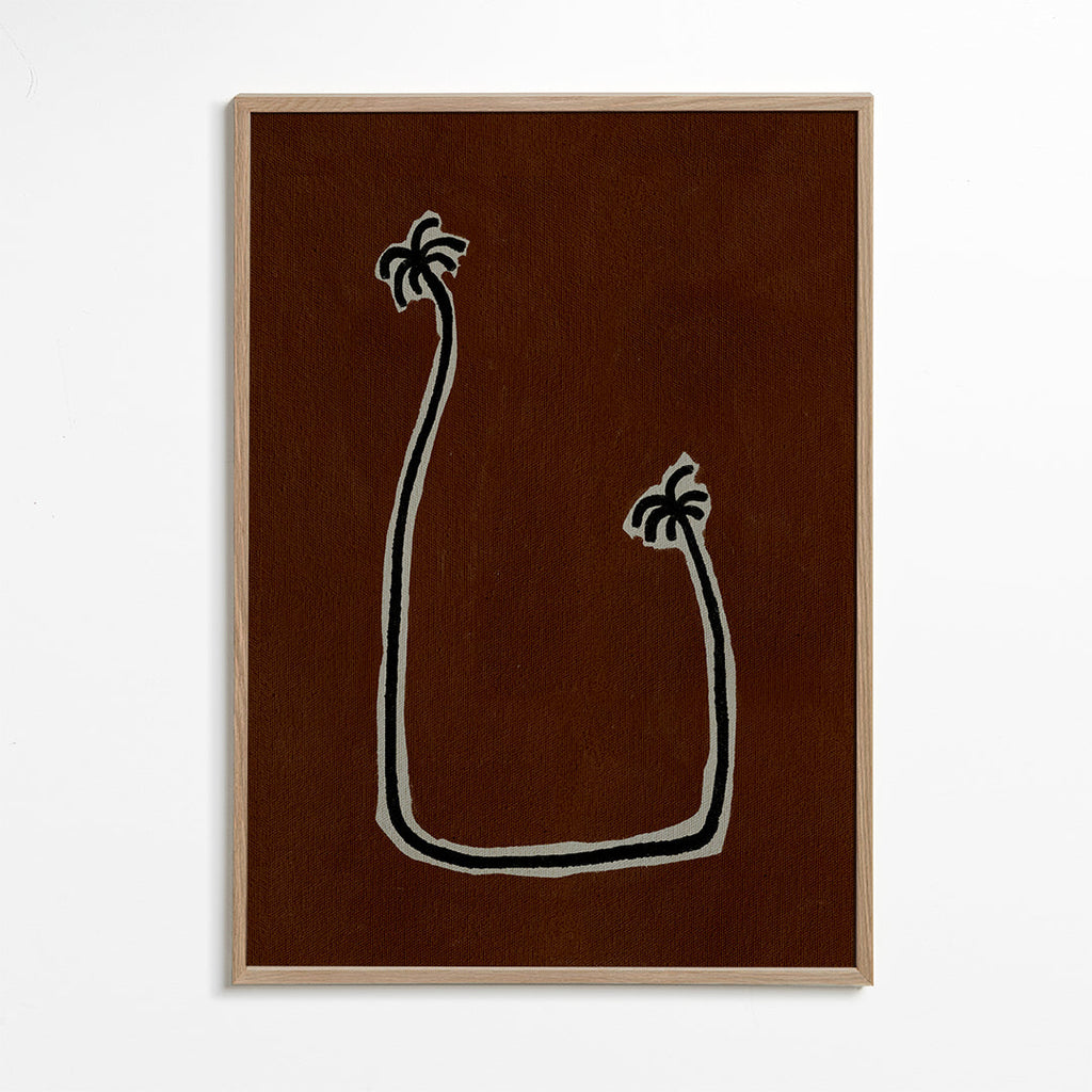 Botanisk plakat minimalistiske palmer