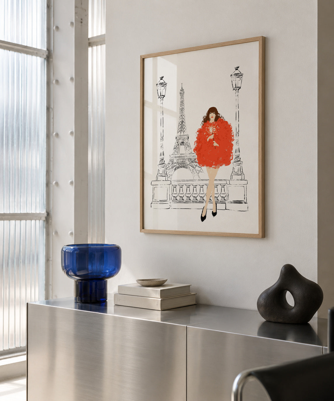 Paris en Fête - Framed poster in an interior