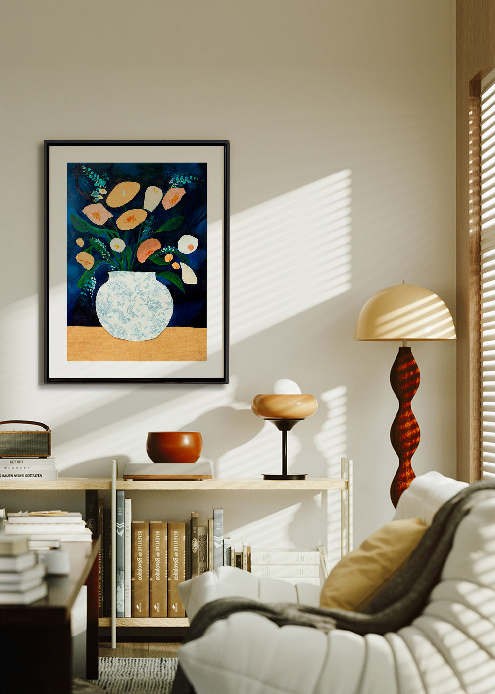 Botanisk plakat med buket i vase – Canvas1