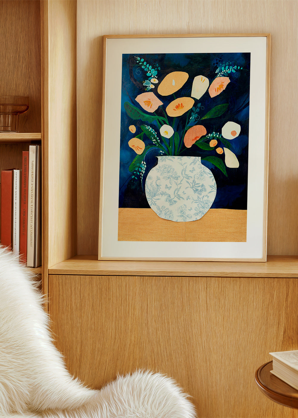Botanisk plakat med buket i vase – Product1