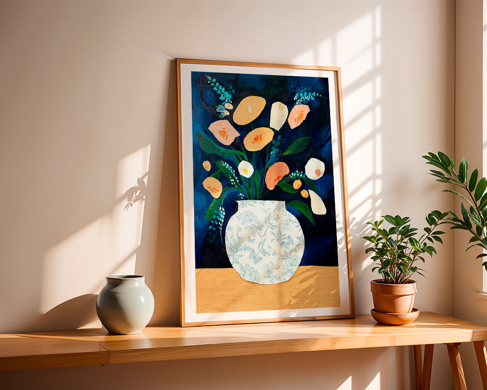 Botanisk plakat med buket i vase – Product3