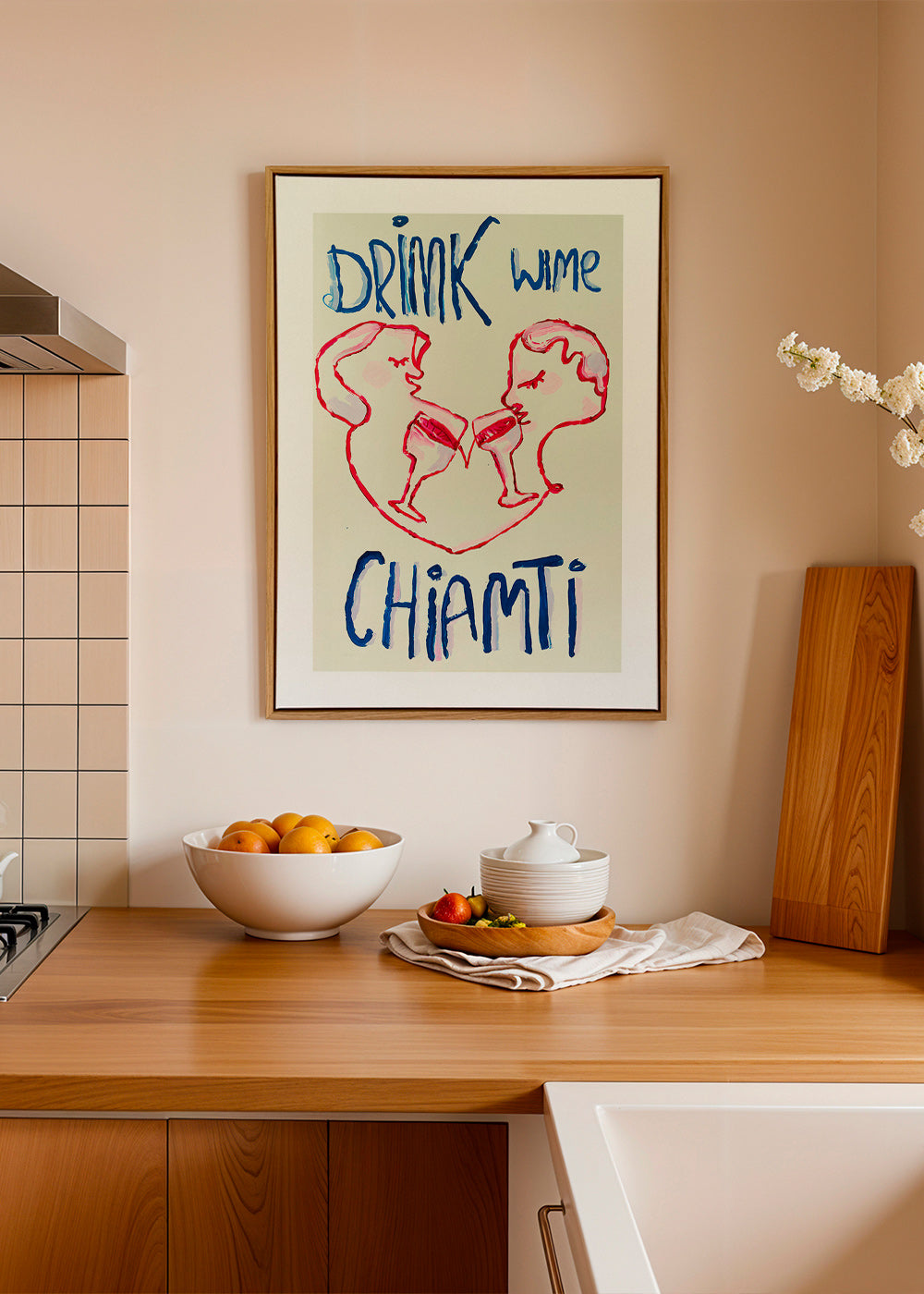 Køkkenkunst med illustrerede glas – Canvas2