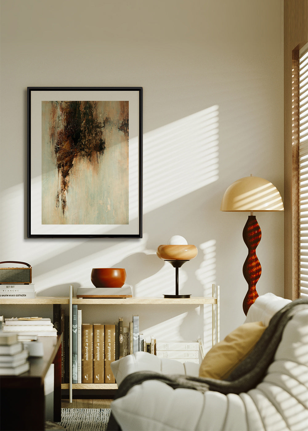 Abstrakt billede jordet struktur lodret – Canvas1