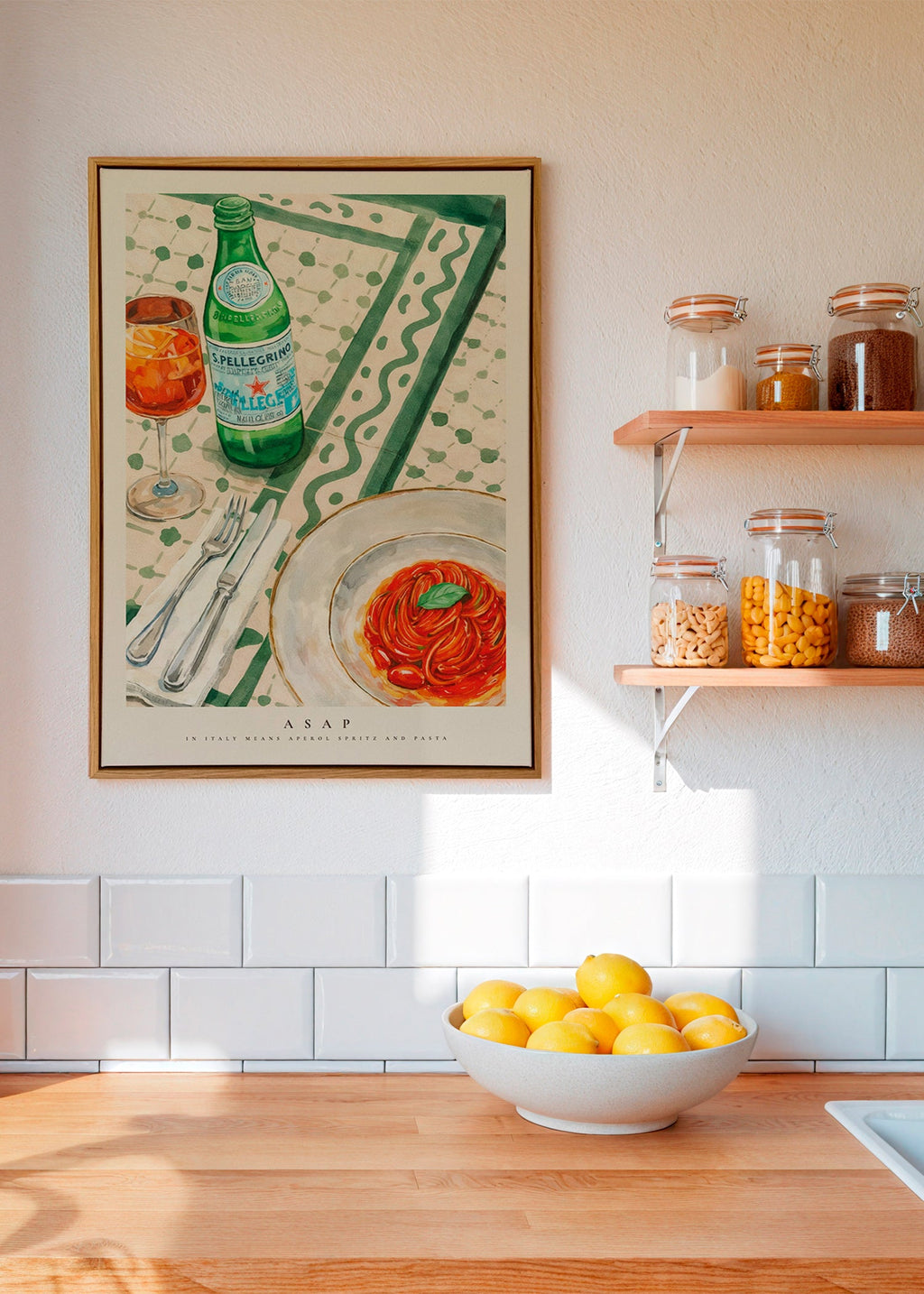 Køkkenkunst Aperol Spritz og pasta