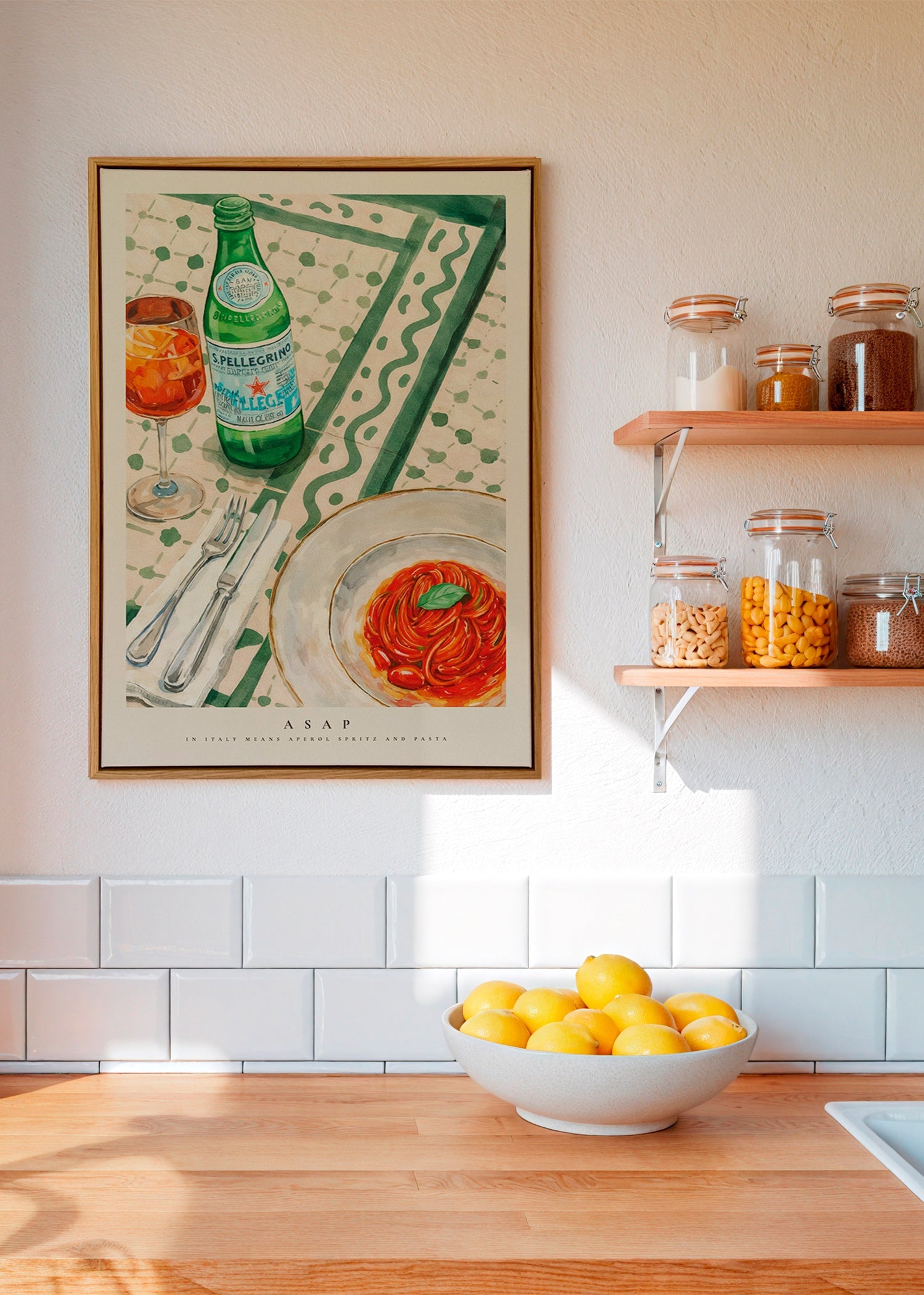 Køkkenkunst Aperol Spritz og pasta