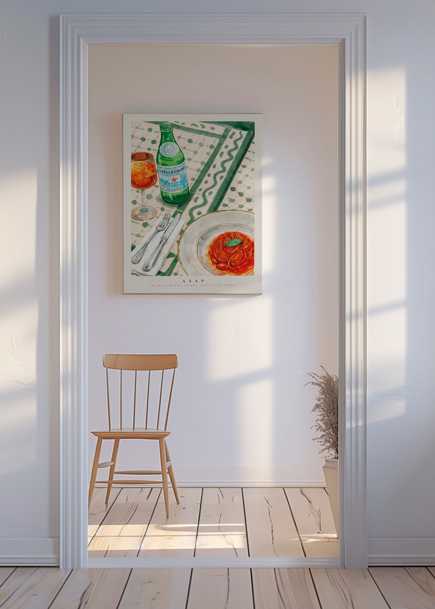 Køkkenkunst Aperol Spritz og pasta