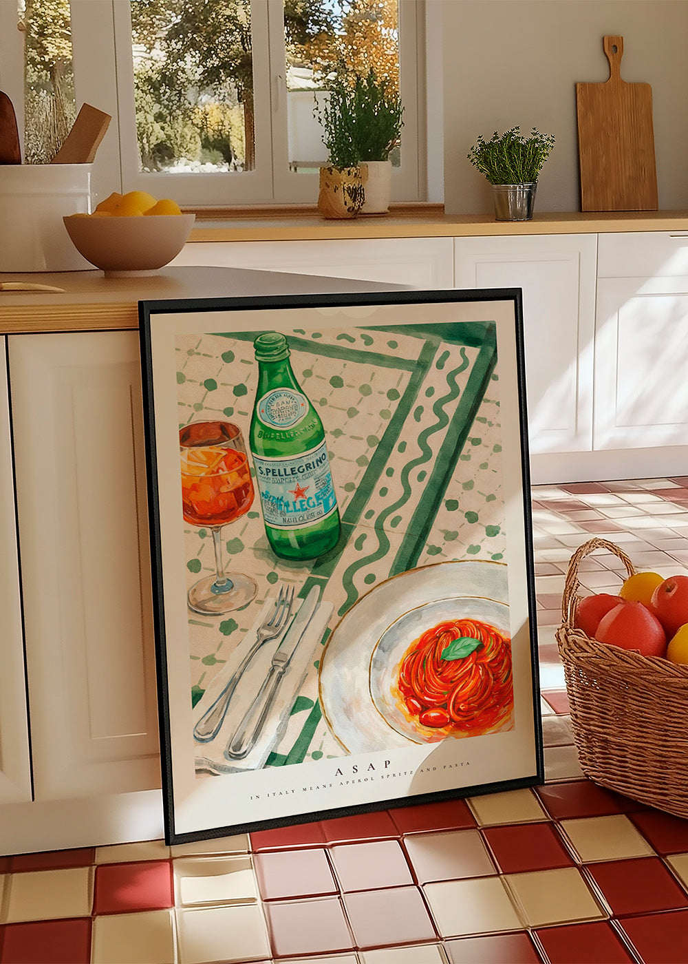 Køkkenkunst Aperol Spritz og pasta