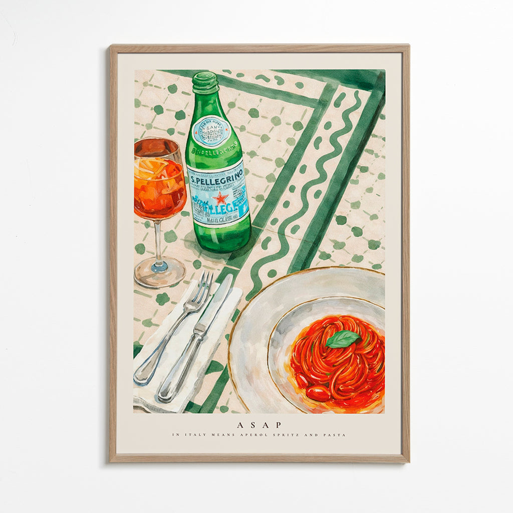 Køkkenkunst Aperol Spritz og pasta