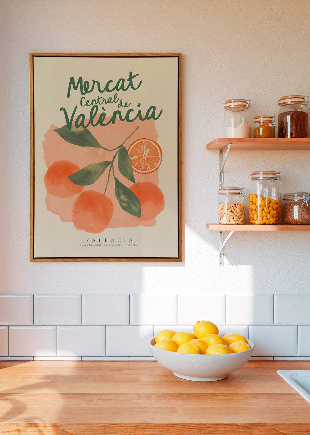 Køkkenkunst Mercat Central med appelsiner