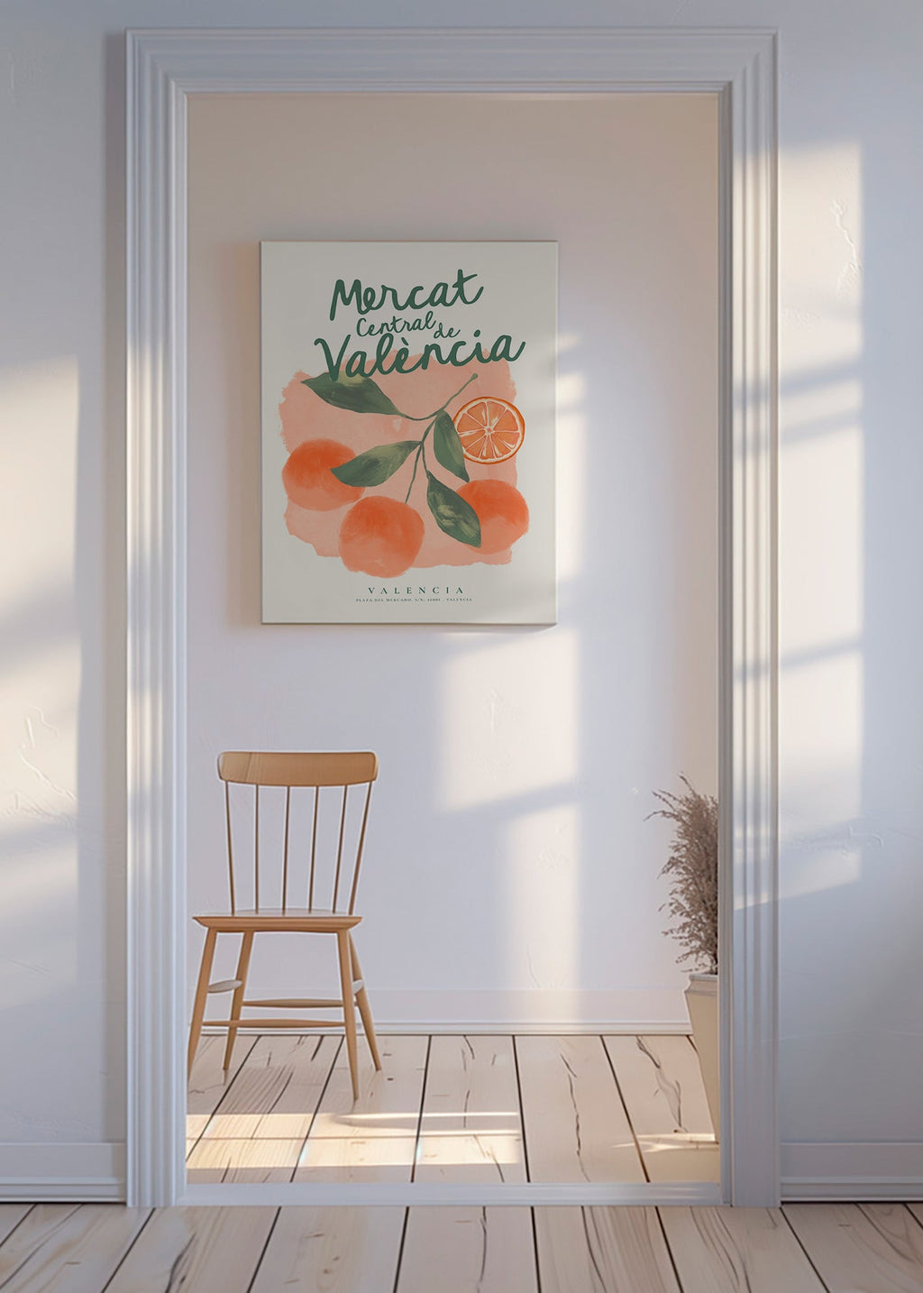 Køkkenkunst Mercat Central med appelsiner