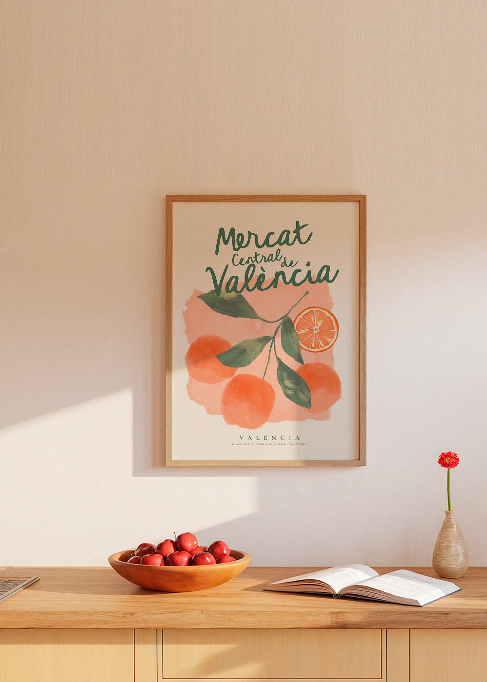 Køkkenkunst Mercat Central med appelsiner
