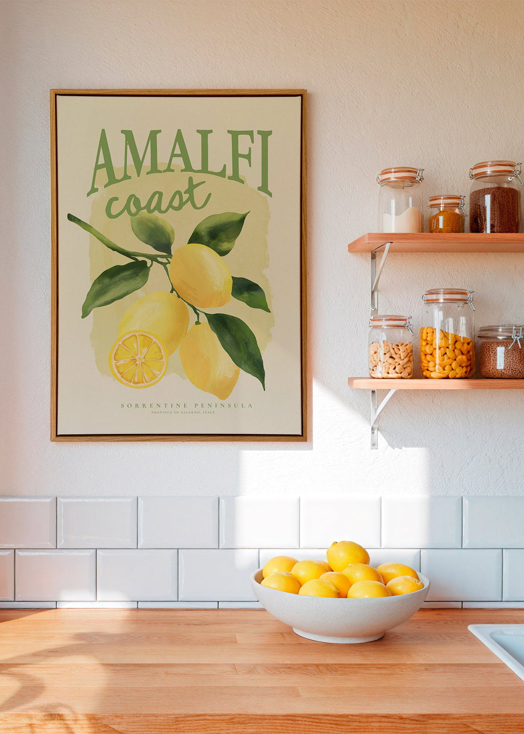 Botanisk Amalfi-citronplakat