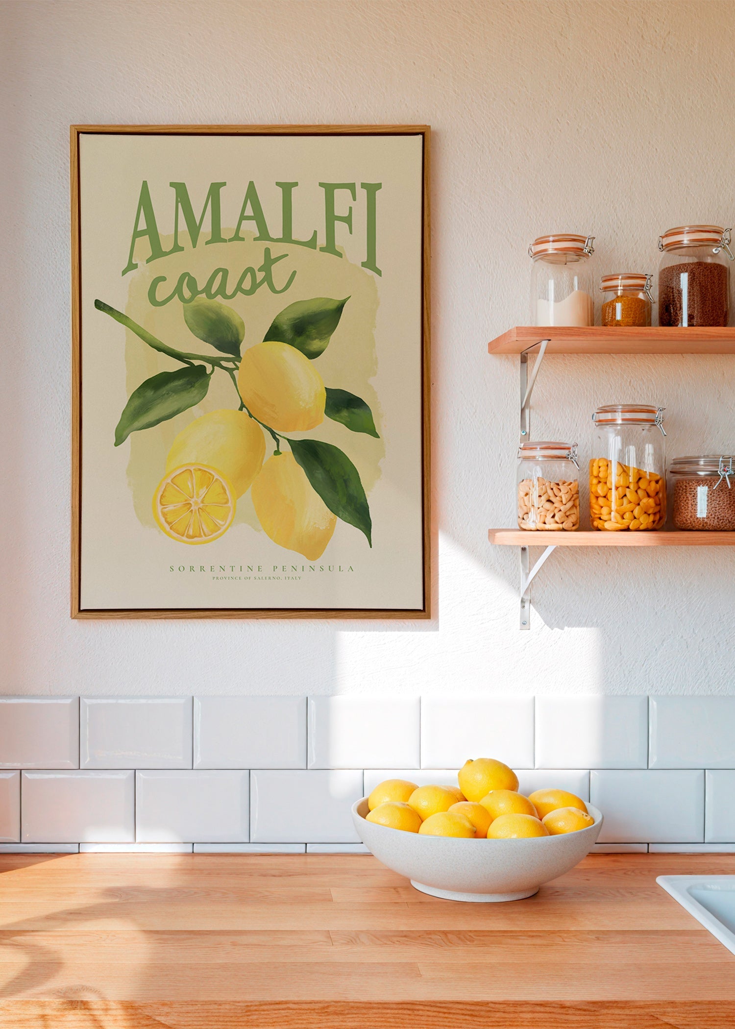 Botanisk Amalfi-citronplakat