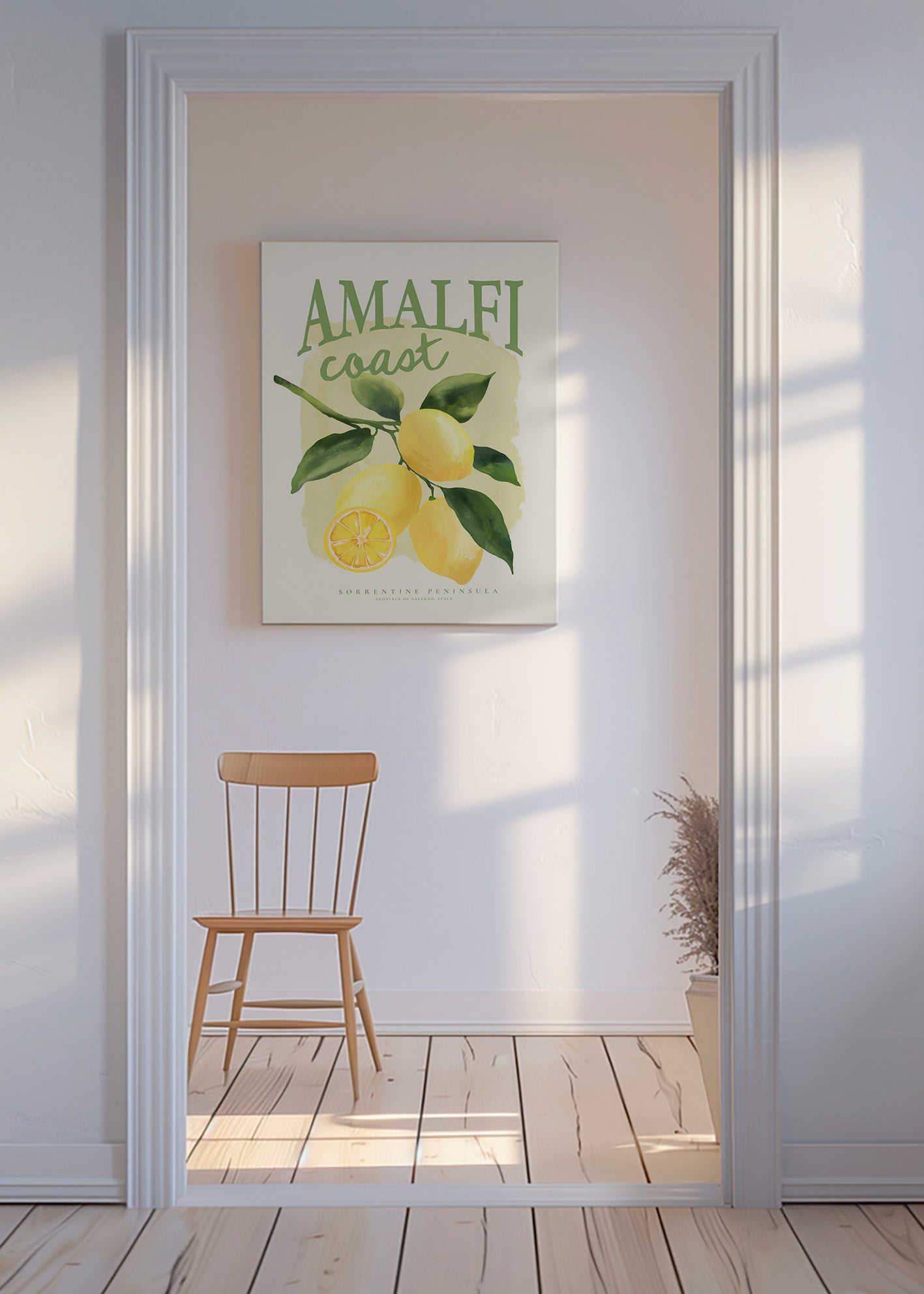 Botanisk Amalfi-citronplakat