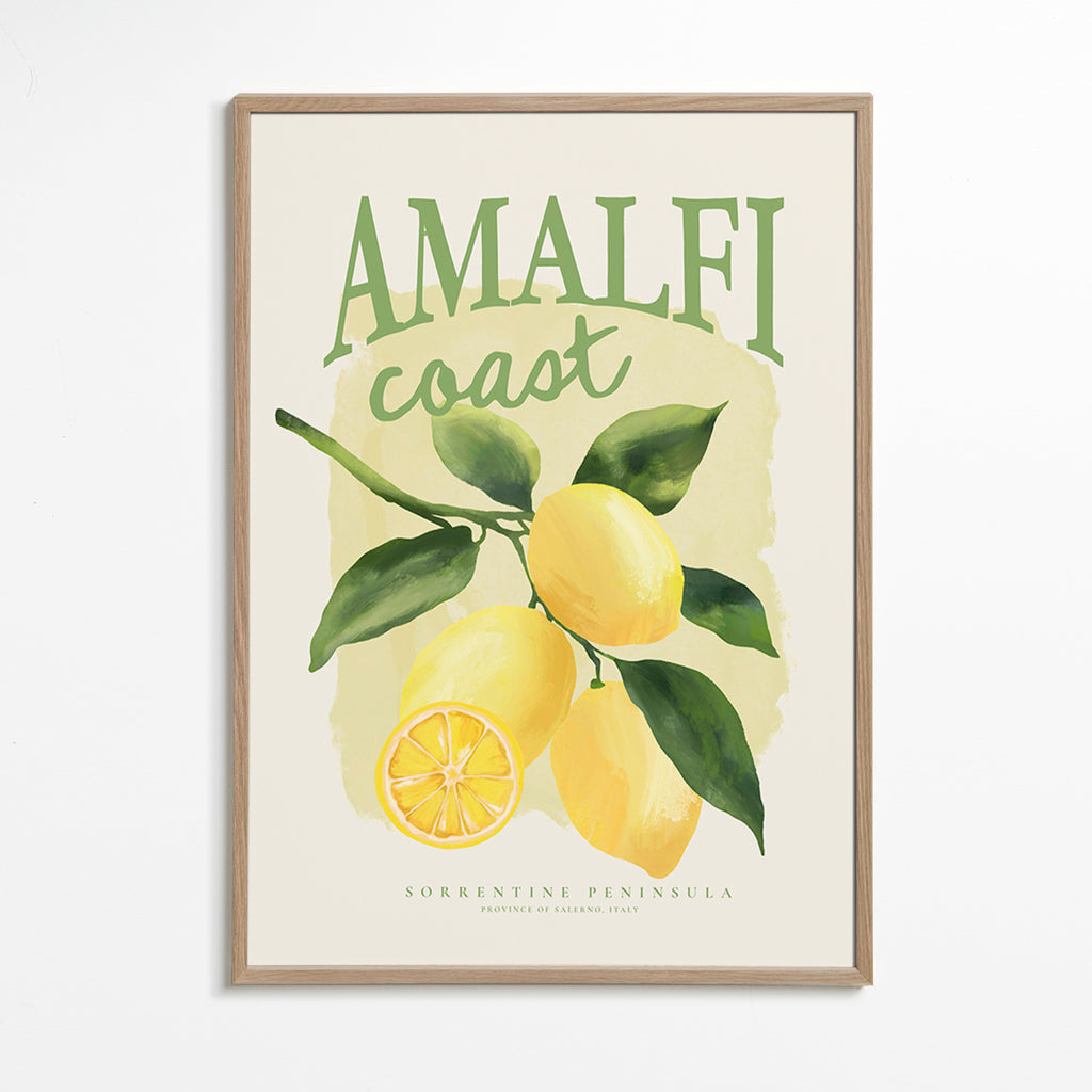 Botanisk Amalfi-citronplakat