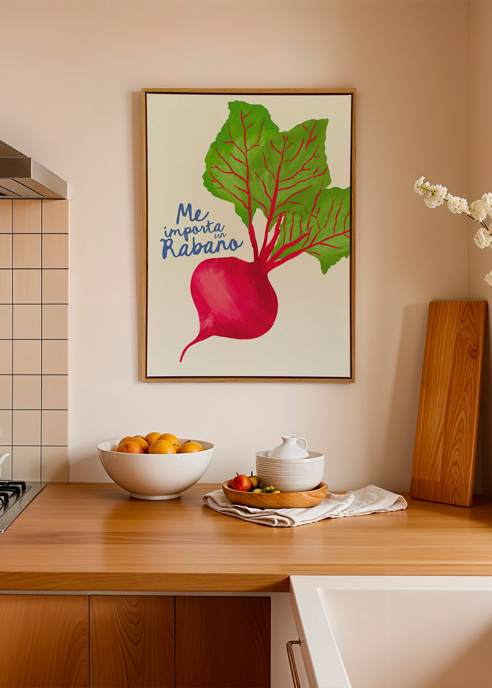 Køkkenkunst radise illustration