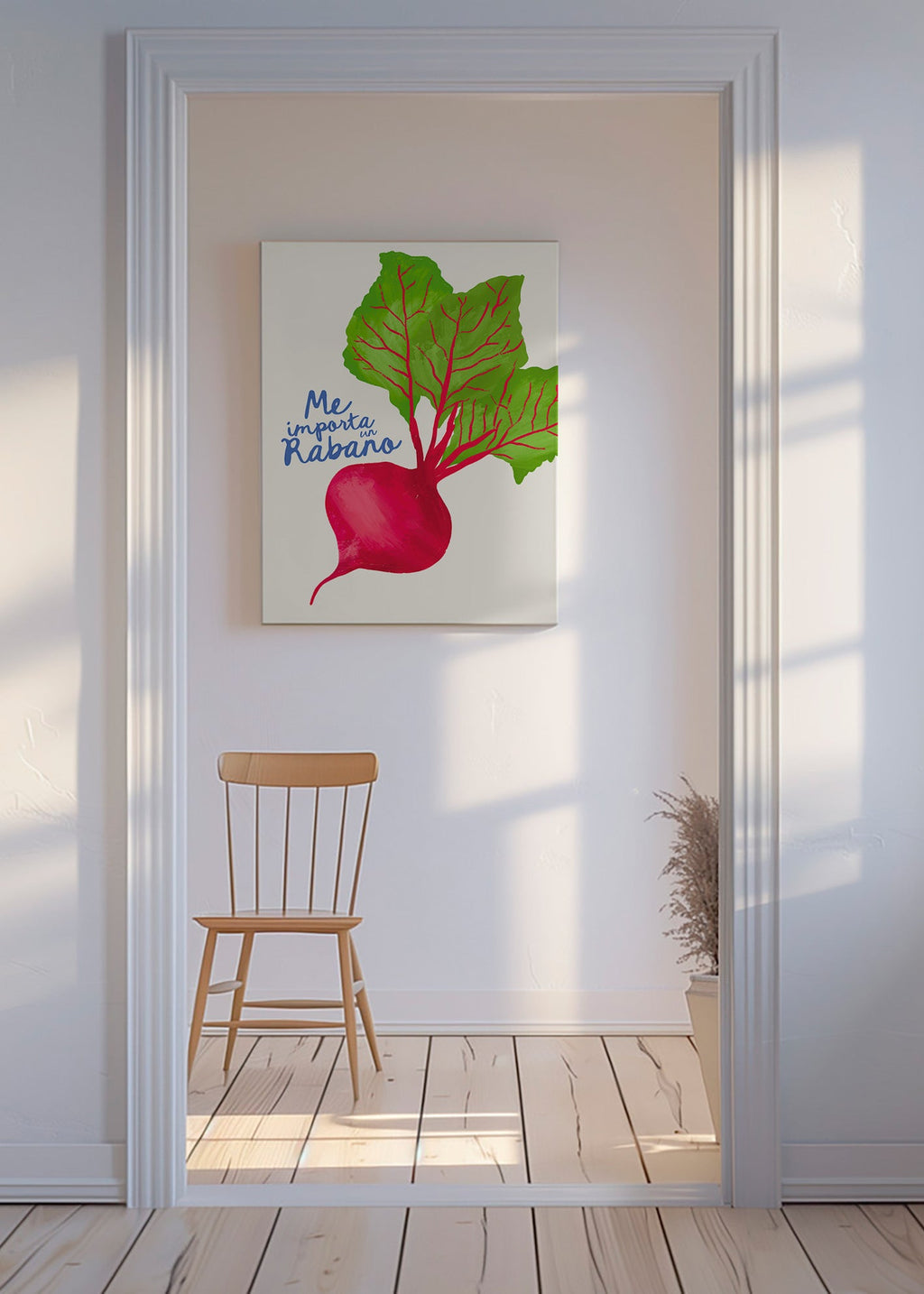 Køkkenkunst radise illustration