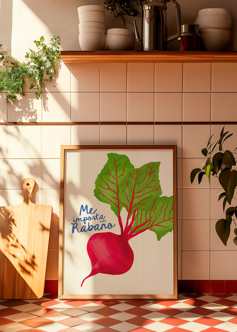 Køkkenkunst radise illustration