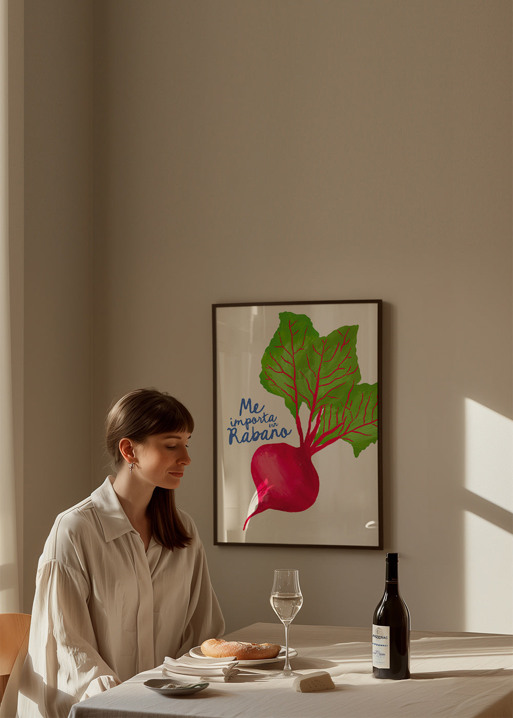 Køkkenkunst radise illustration