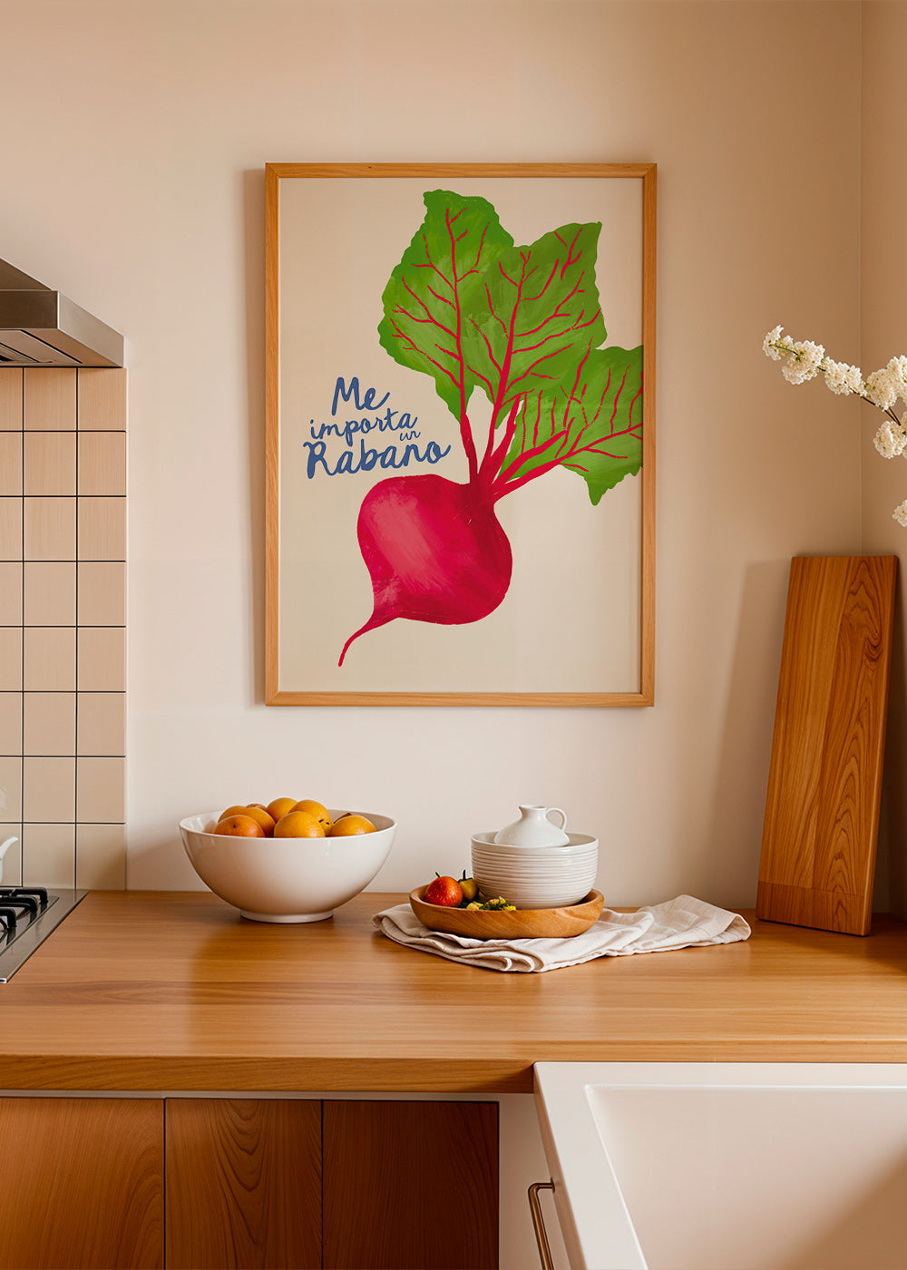 Køkkenkunst radise illustration