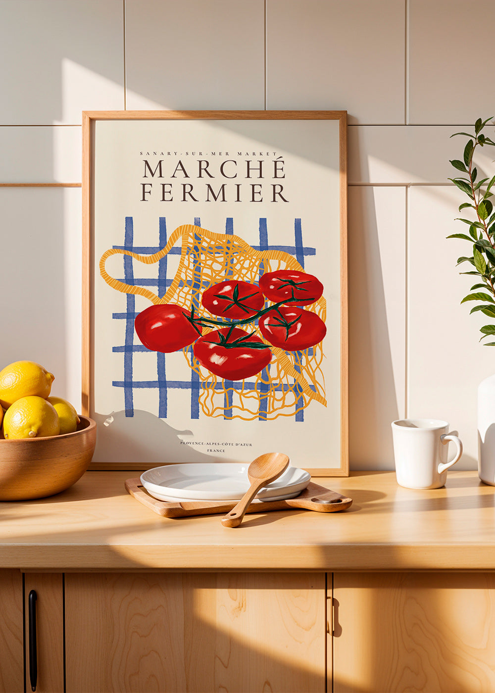Køkkenkunst tomater i net