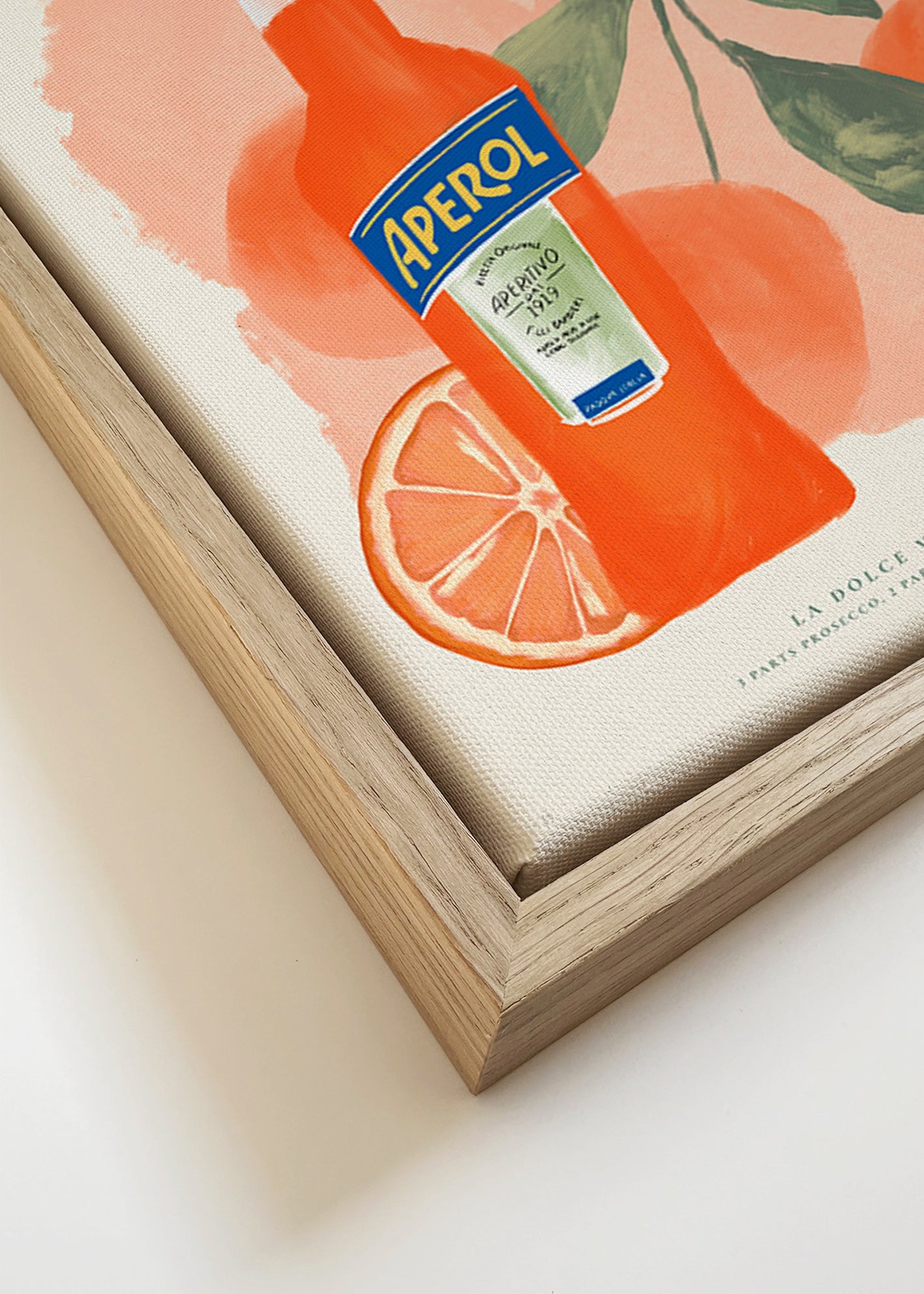 Køkkenkunst Aperol Spritz flaske med appelsiner