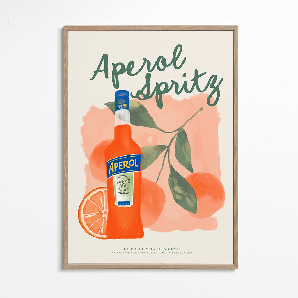 Køkkenkunst Aperol Spritz flaske med appelsiner