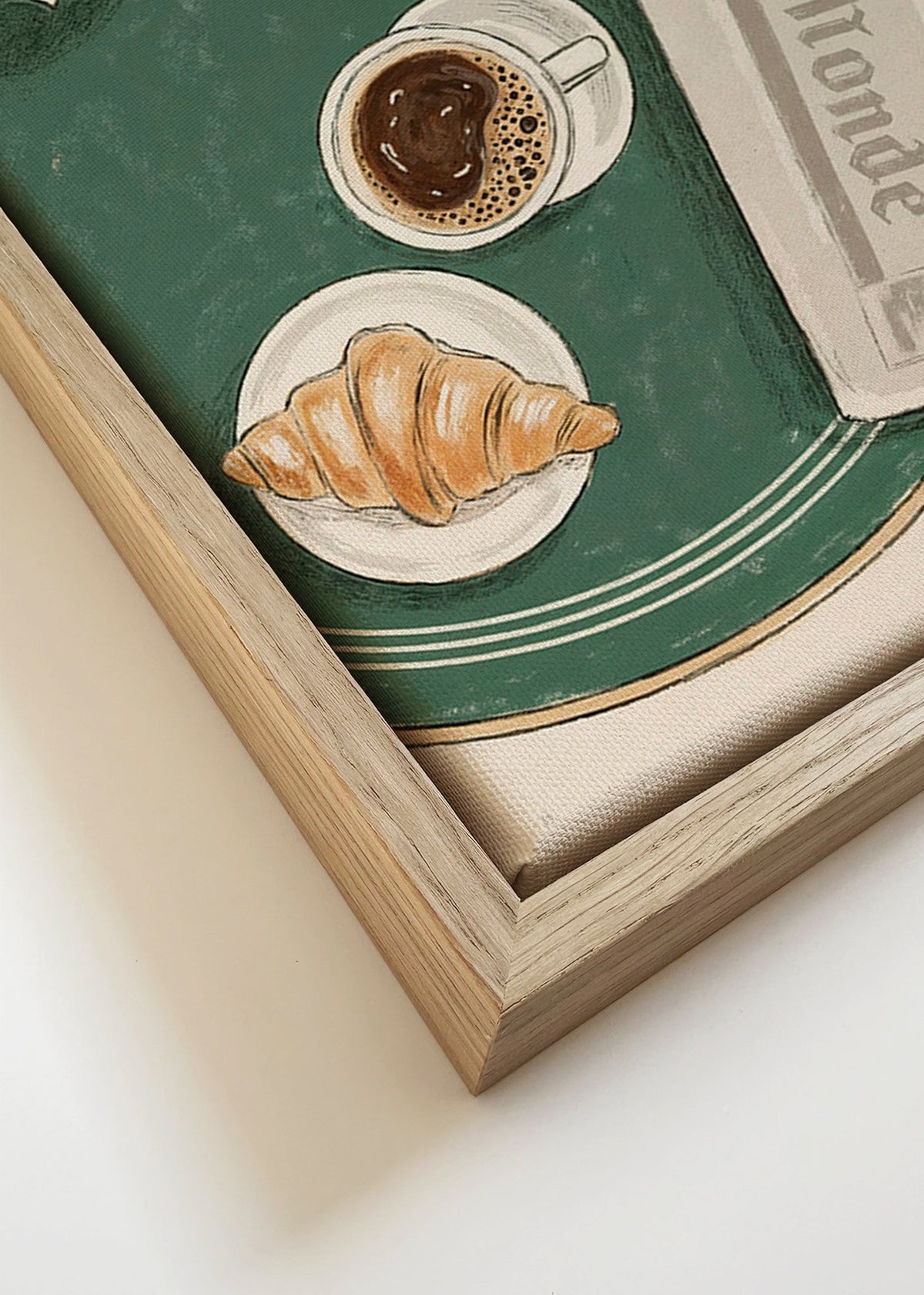 Køkkenkunst Café de Flore illustreret croissant