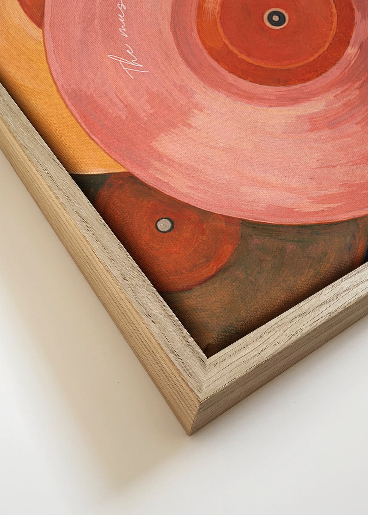Rosa vinylillustration med pladespillerarm