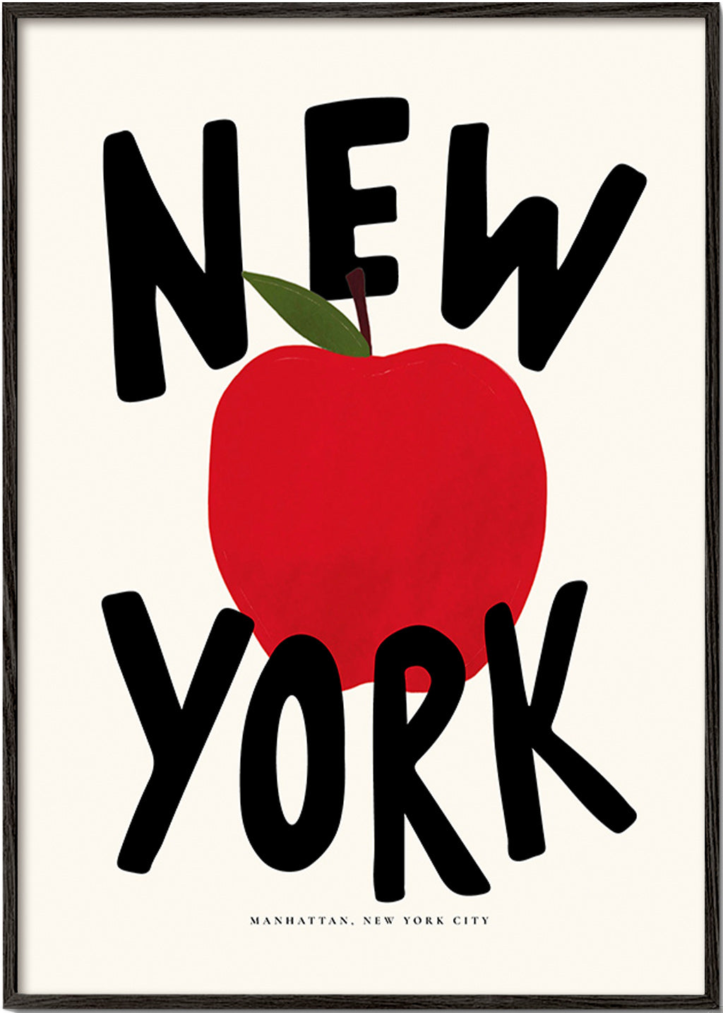 Køkkenkunst New York med rød æble