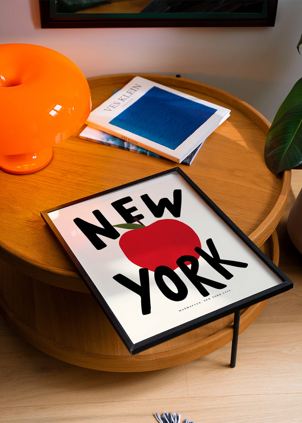 Køkkenkunst New York med rød æble