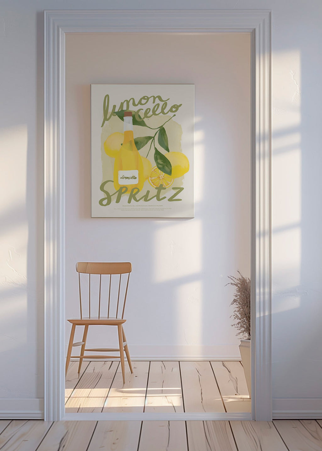 Køkkenkunst Limoncello Spritz illustration